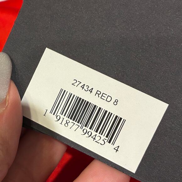 NWT Mac Duggal 27434 Red High Slit Gown Sz 8 MSRP $358 - Picture 9 of 14